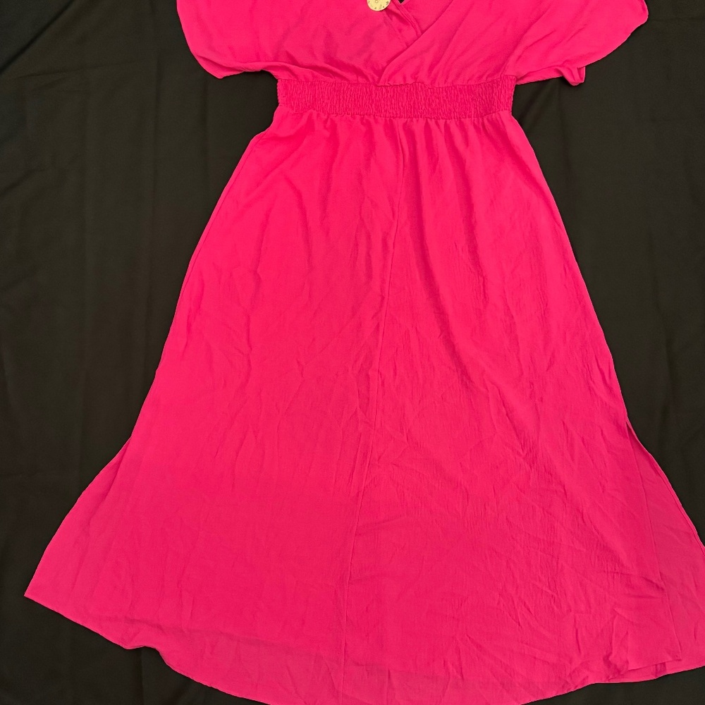 3XL NWT Hot Pink long maxi dress.